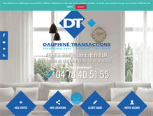 Tablet Screenshot of dauphinetransactions.com